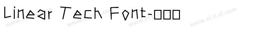 Linear Tech Font字体转换